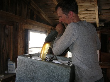 filtering maple syrup